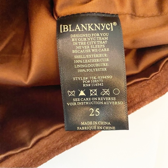 BLANK NYC Brown Suede Patch Pocket Mini Skirt Size 25 - Picture 9 of 10
